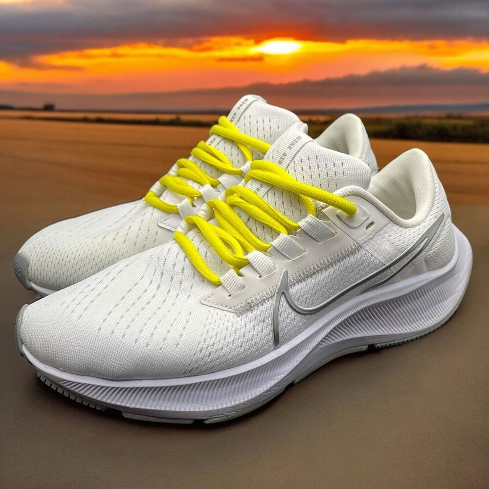 Nike Air Zoom Off White Yellow Pegasus CW7358 Run Gym Shoes Womens 6.5 Fast Ship